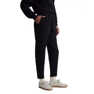 Varley Double Soft Sweatpant Womens XXS 2XS Black Slim Tapered Fit Stretch Ankle